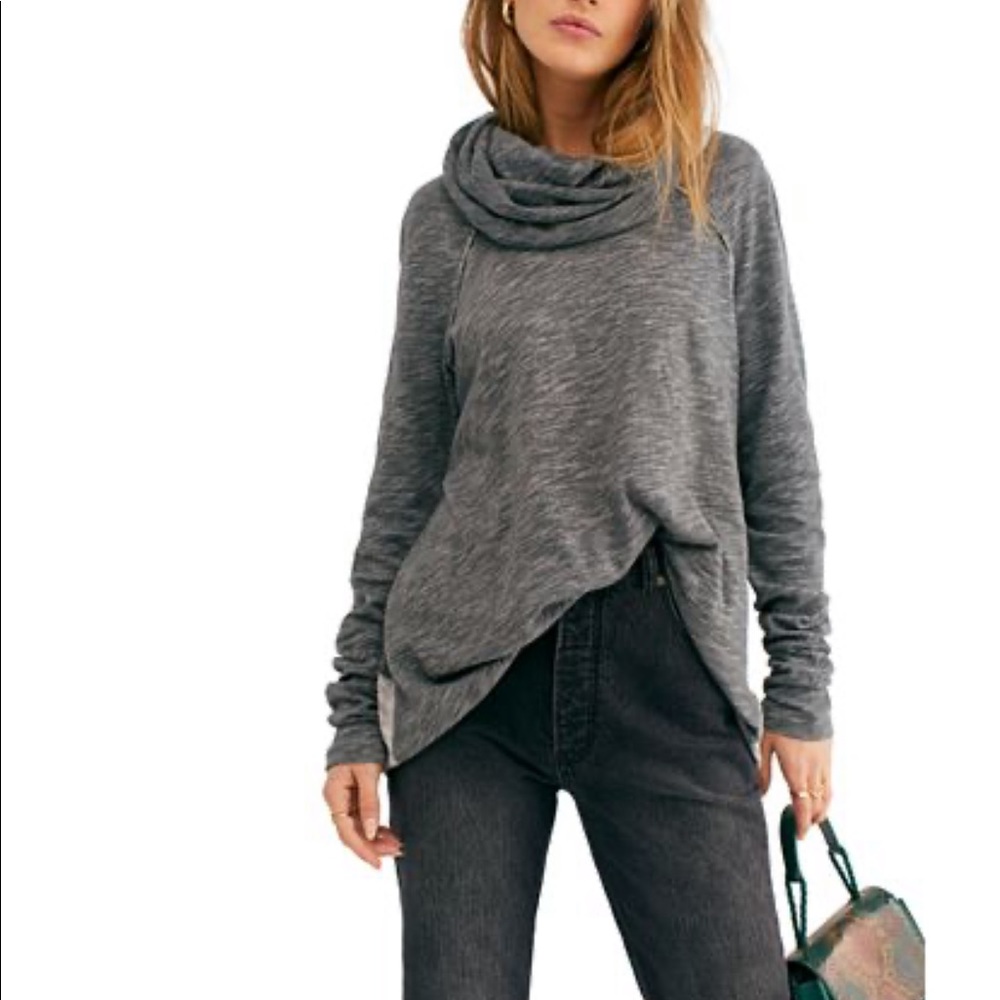 Free People cowl neck sweater